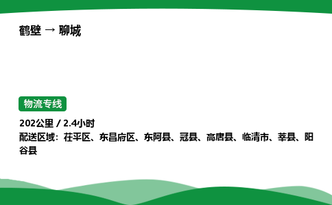 鹤壁到聊城市物流公司-专业团队/提供包车运输服务